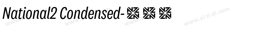 National2 Condensed字体转换